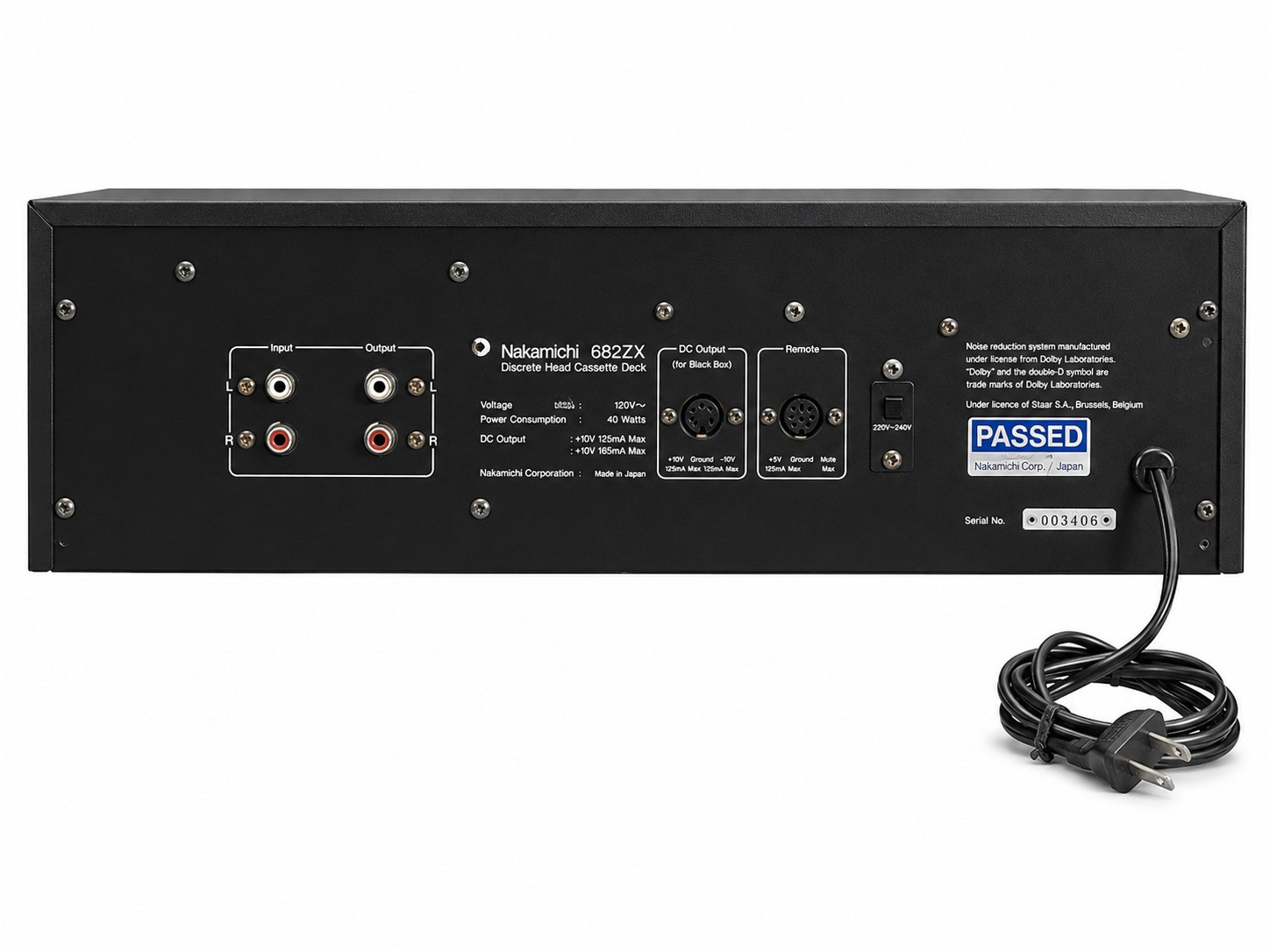 Nakamichi 682 zx Discrete Head cassette Deck