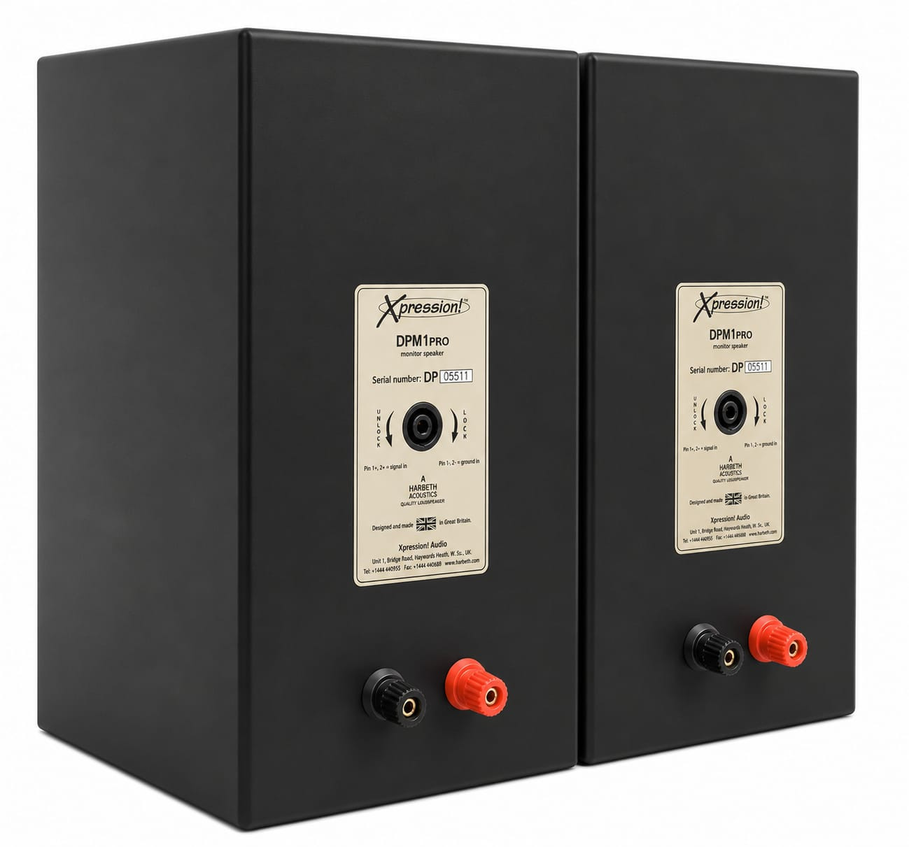 Harbeth DPM 1 pro speakers