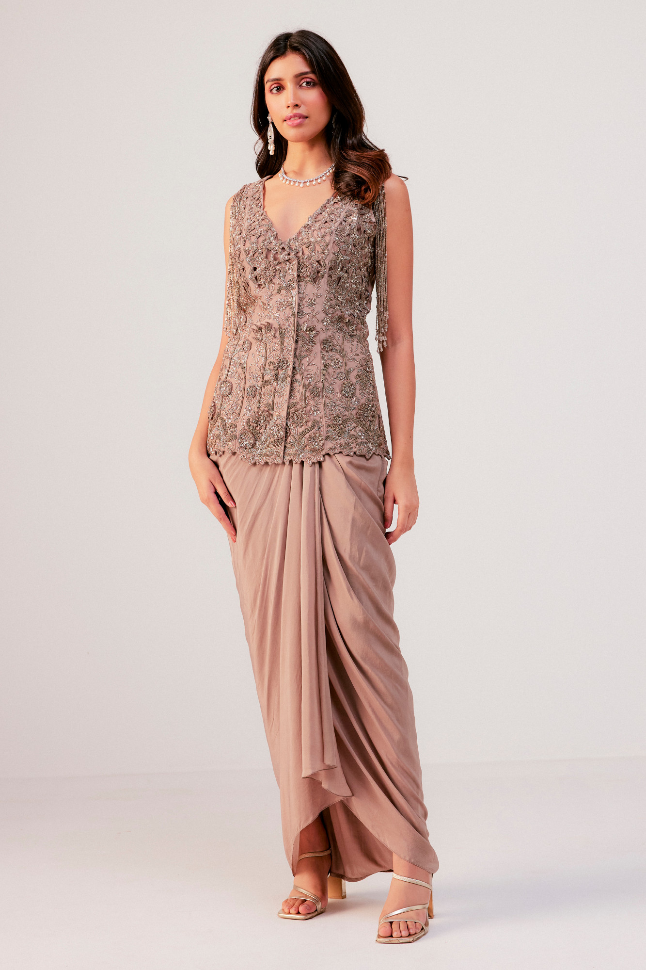 SANDRIFT DRAPE SKIRT SET