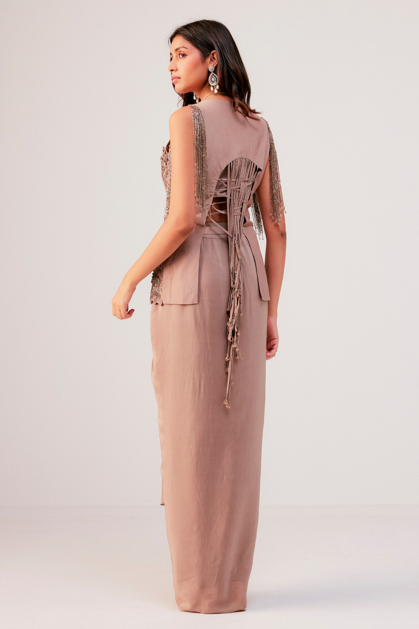 SANDRIFT DRAPE SKIRT SET