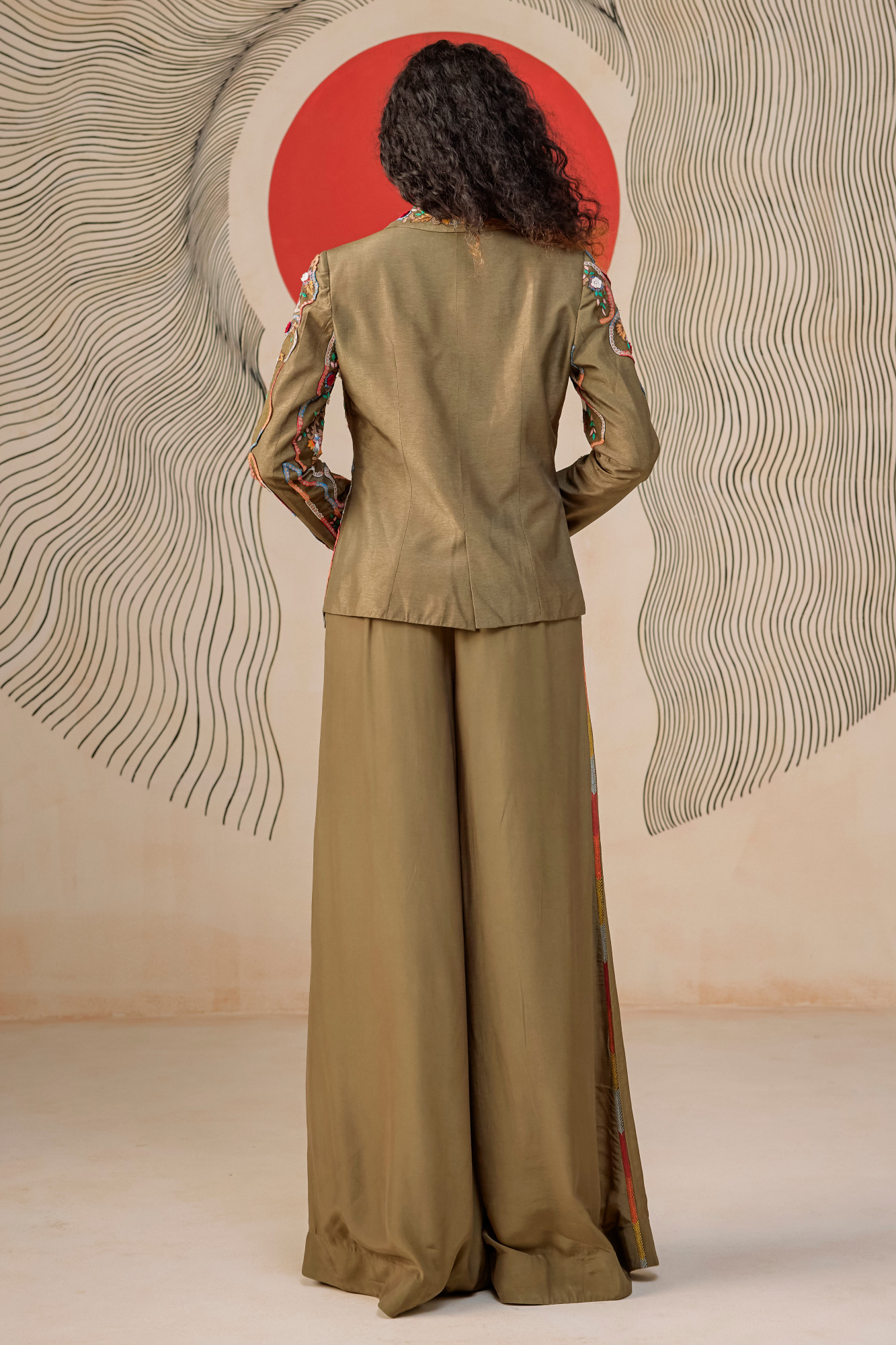 SAP GREEN BLAZER SET