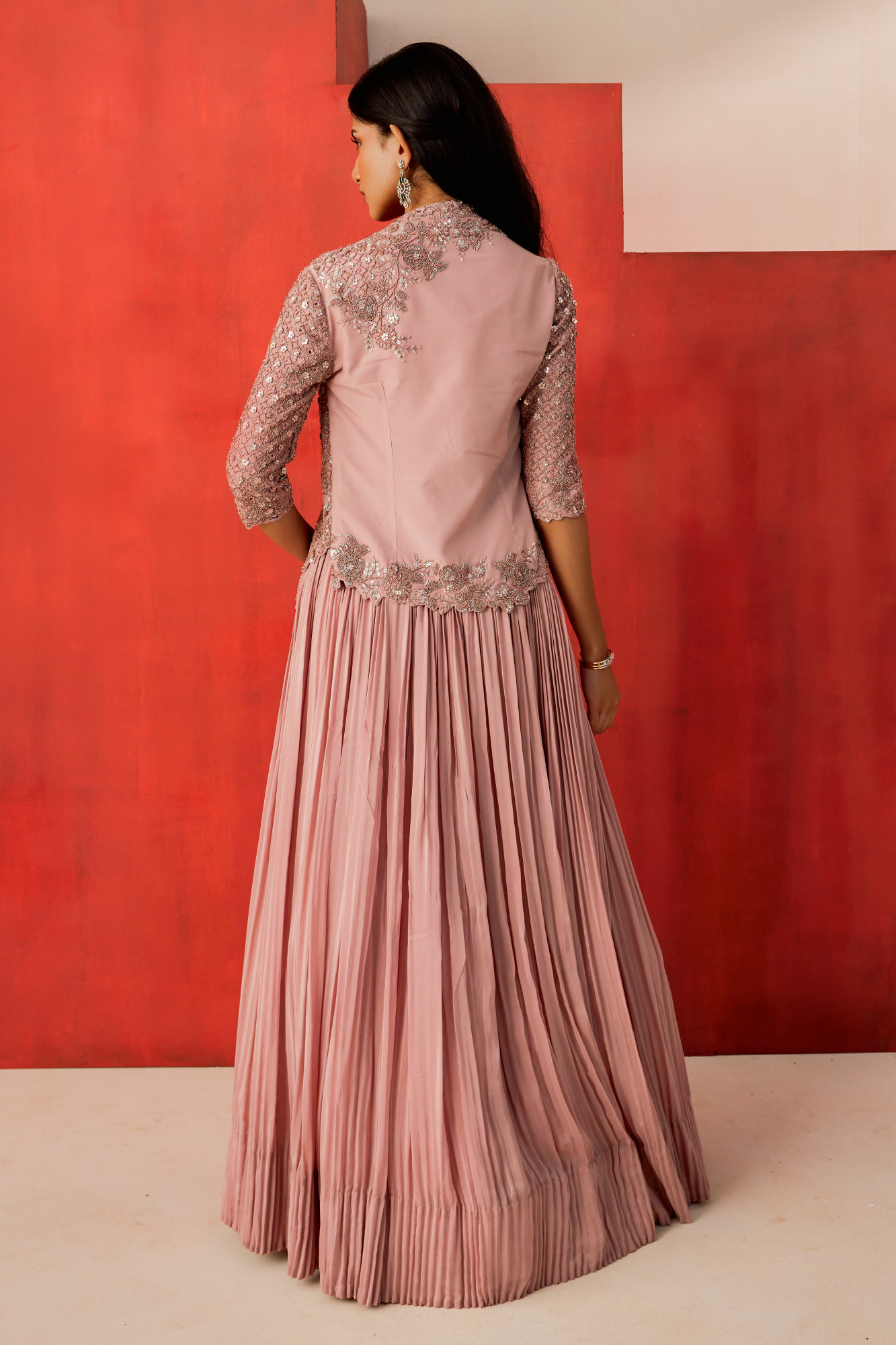 DUSKY PINK LEHENGA SET