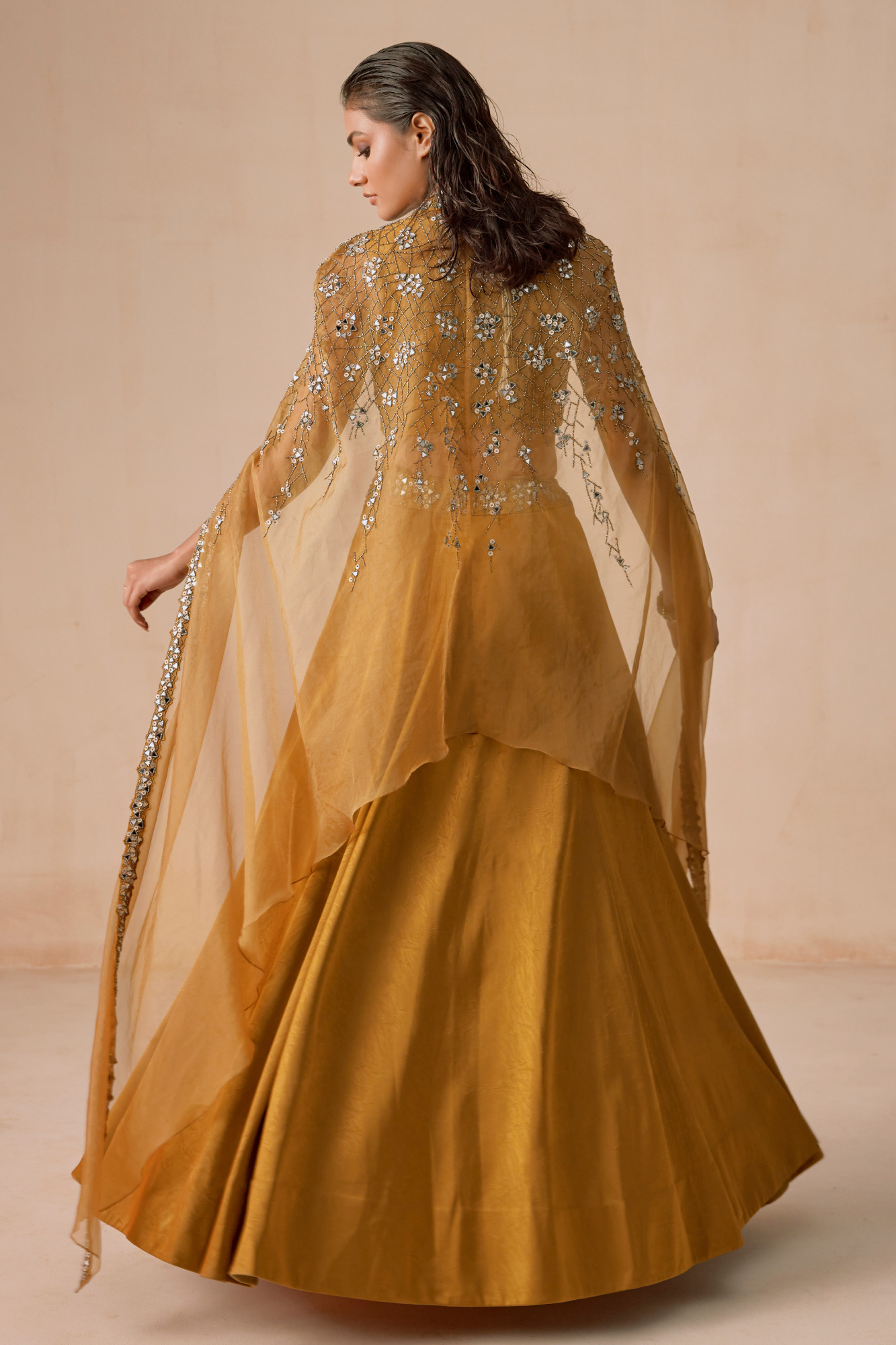 DARK MUSTARD LEHENGA SET