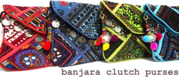 banjara clutch purse