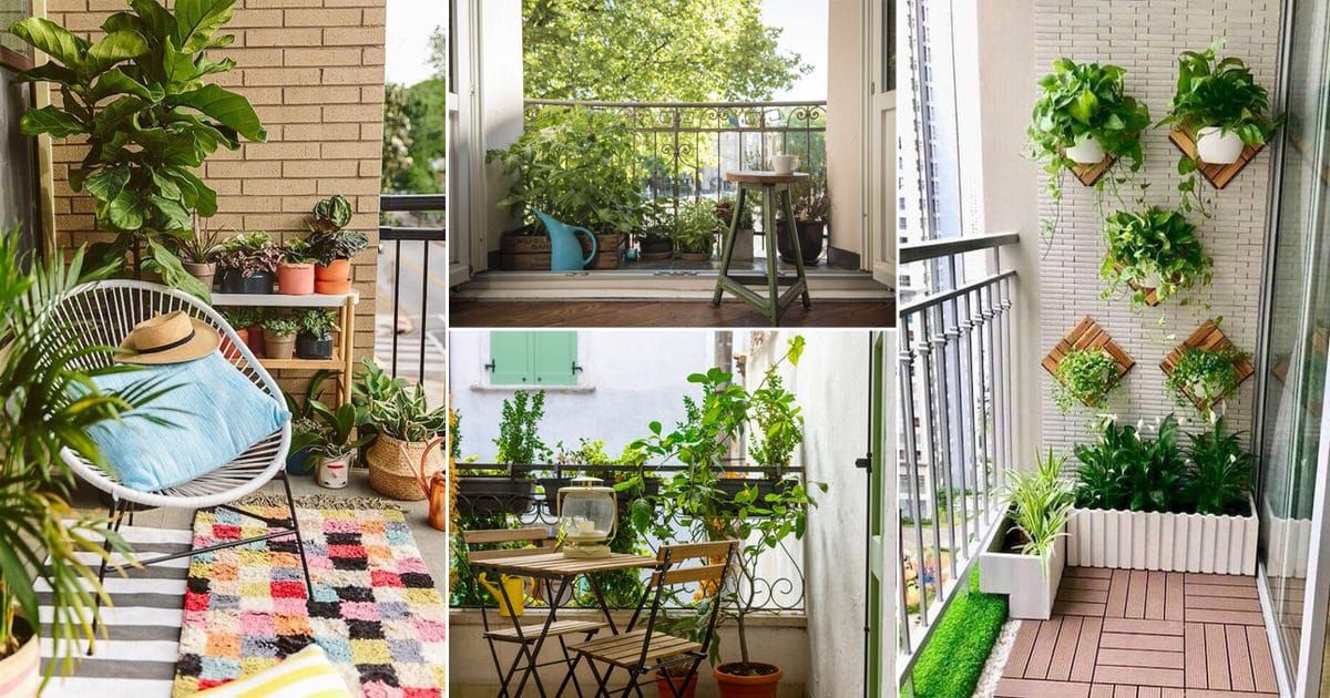 Ideas to decorate balconies and terraces with plants