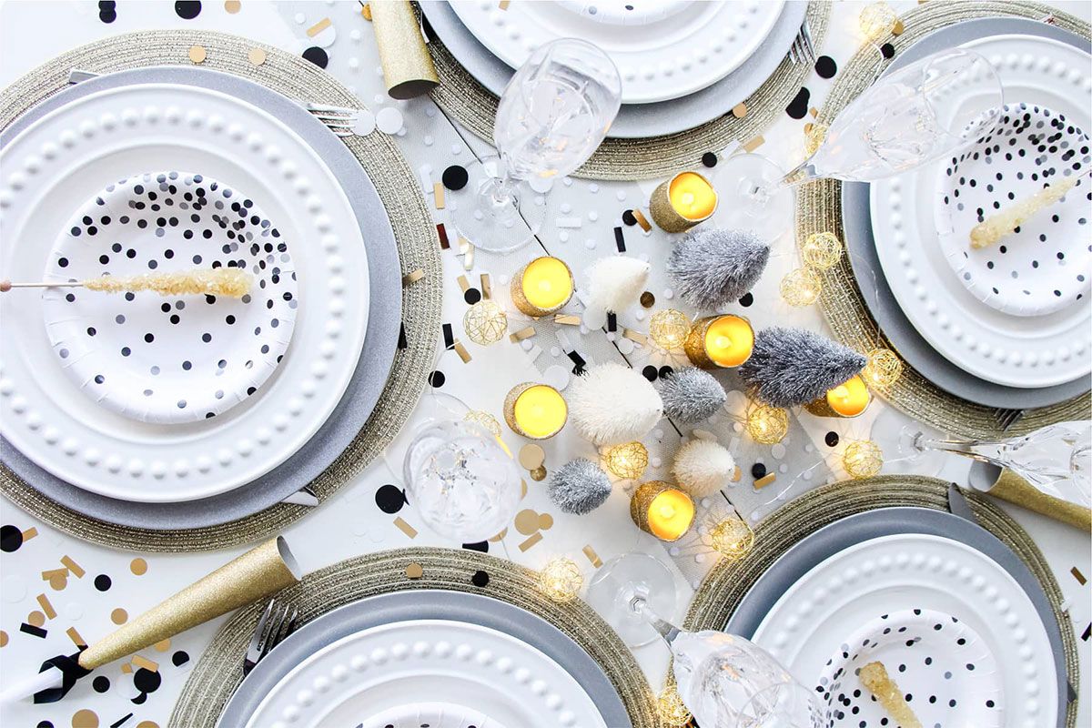 5 ideas to decorate the New Year's table