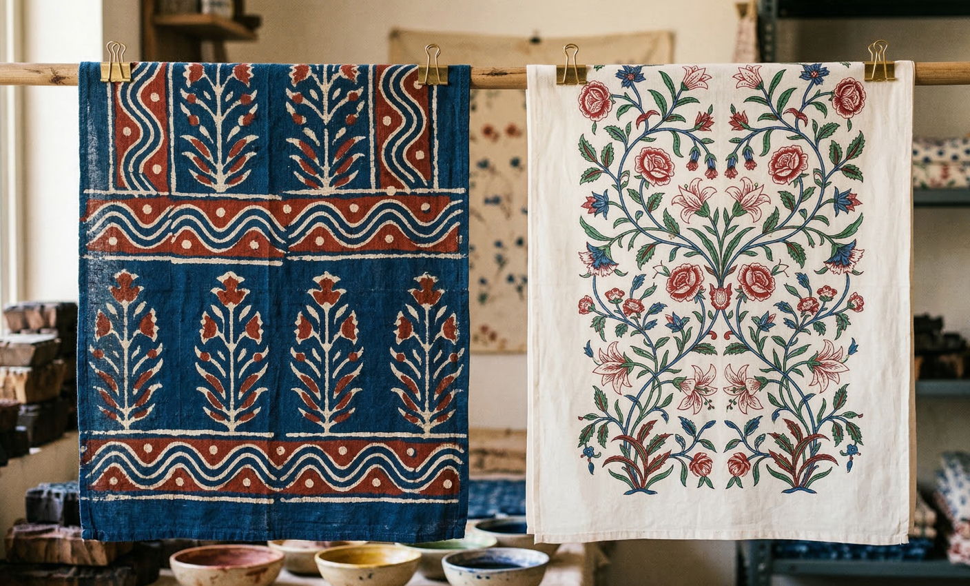 Bagru vs Sanganeri Block Prints