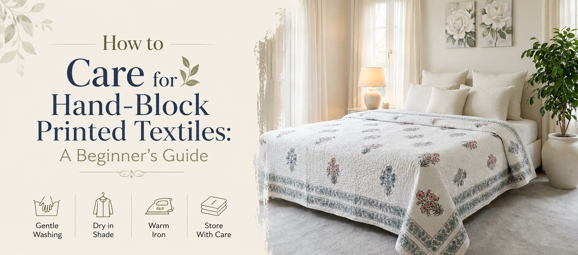 Hand Block Print Fabric Care