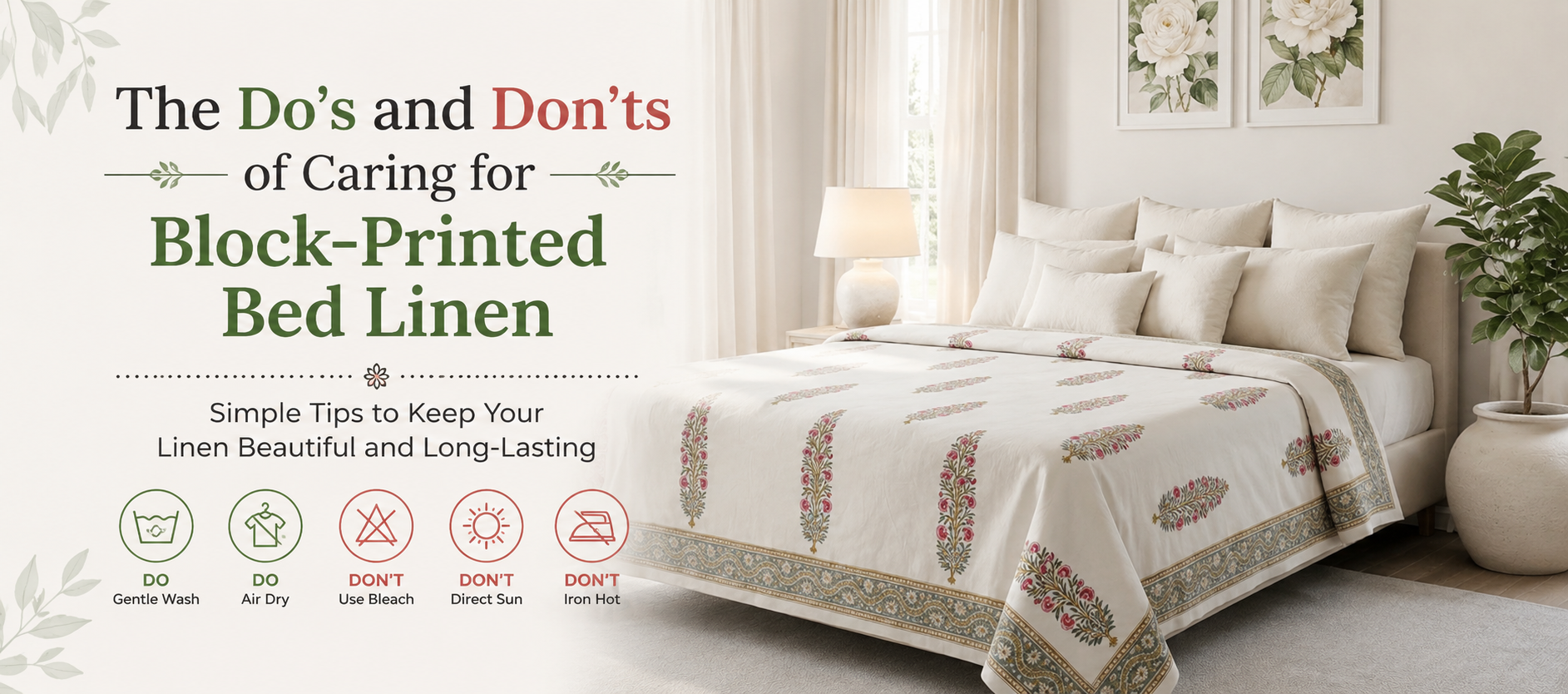 block print bedspread