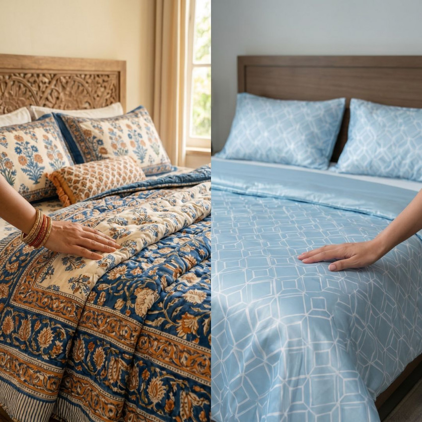 Cotton bedding vs Polyester bedding