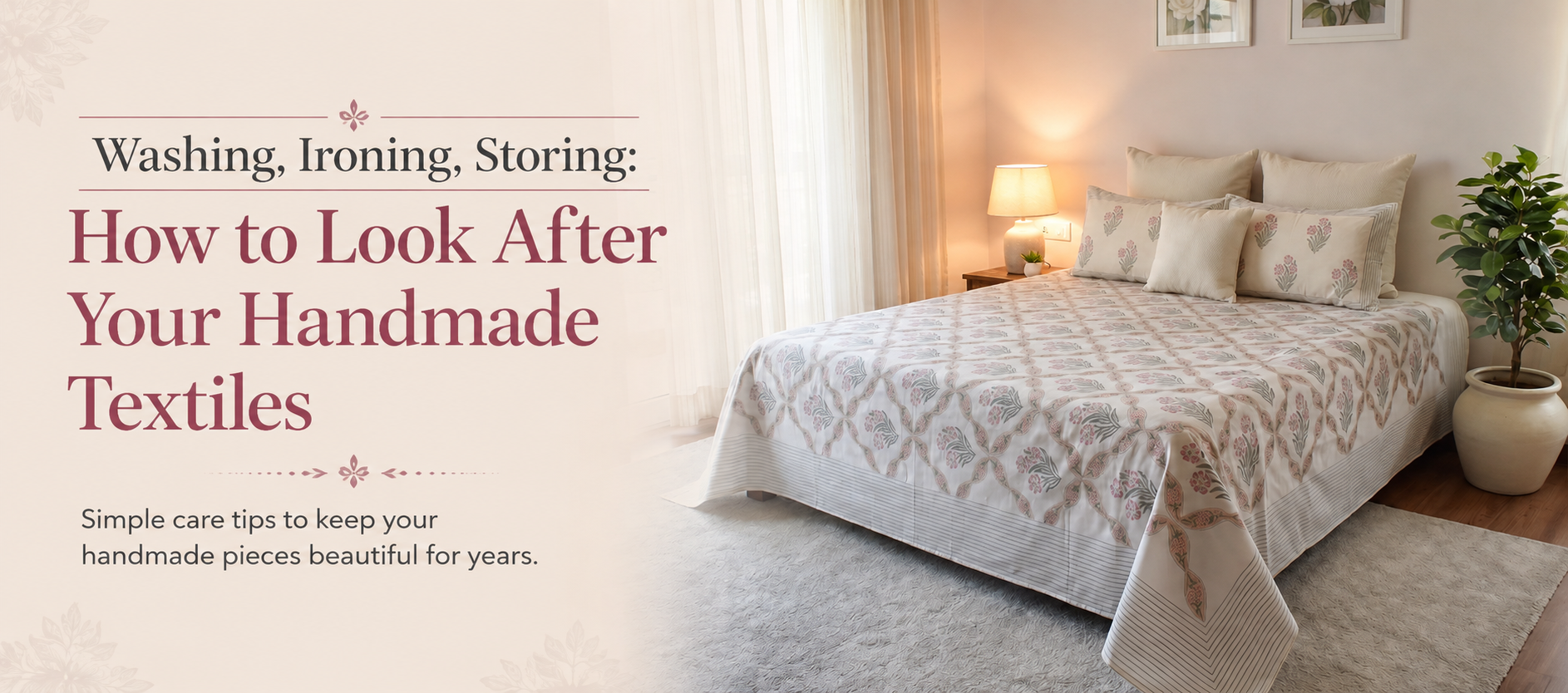 how to care for handmade textiles