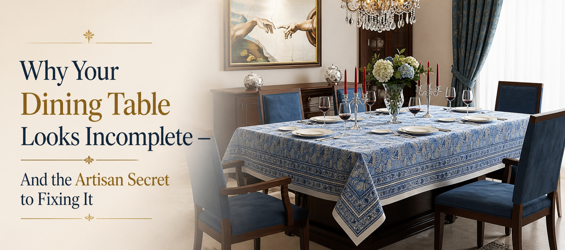 handcrafted table decor