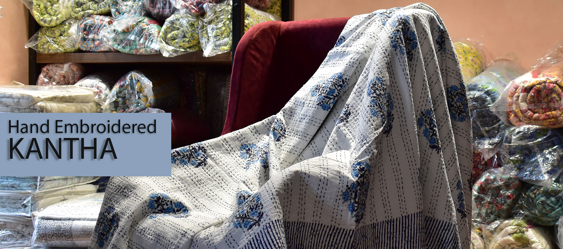 Kantha Quilts &amp; Throws
