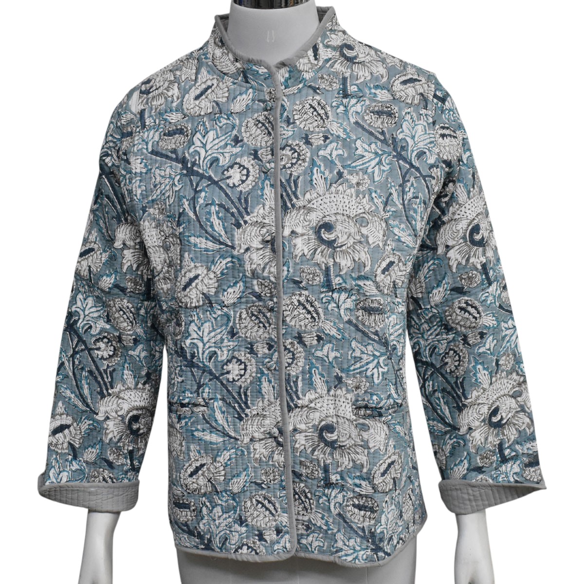 Quilted Jacket Size Short Length Amarnath Grey Gud 108994