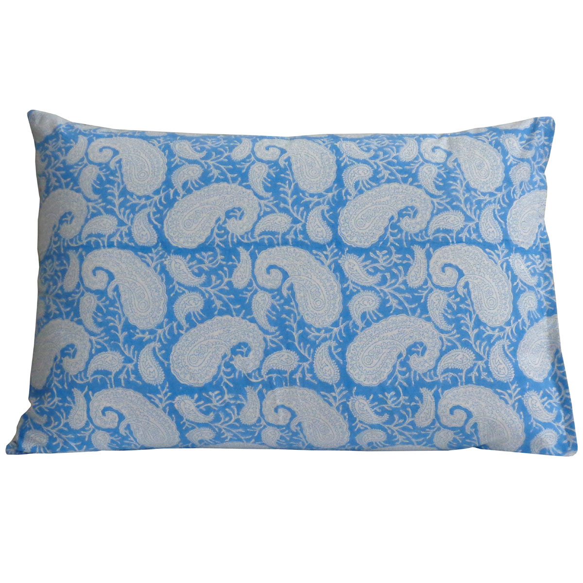 Hand Block Printed Cotton Pillows Cover 50x70 cm Set of 2 Ambi Aqua Gud 200868