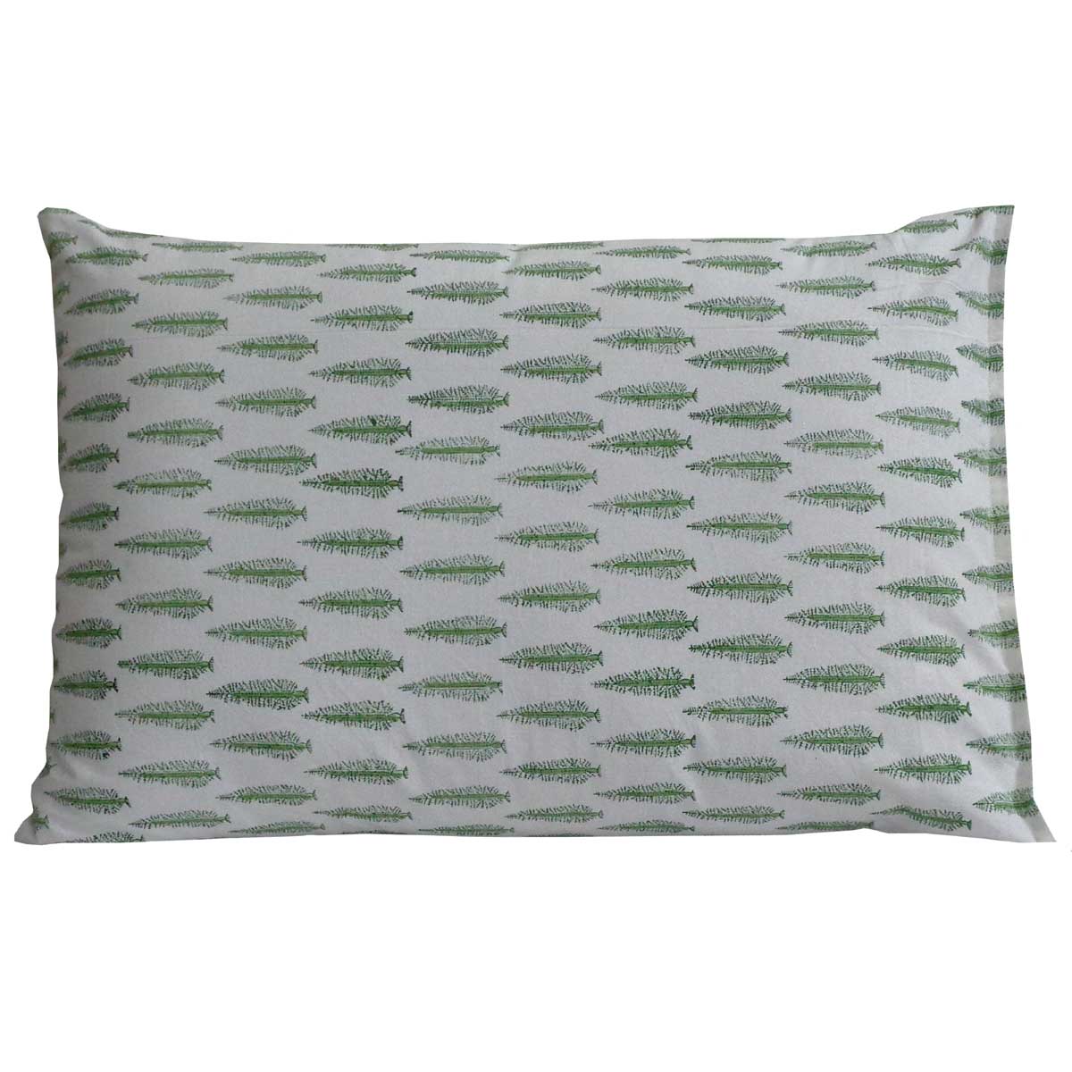 Hand Block Printed Cotton Pillows Cover 50x70 cm Set of 2  Winter Fall Tree Vineyard 302395