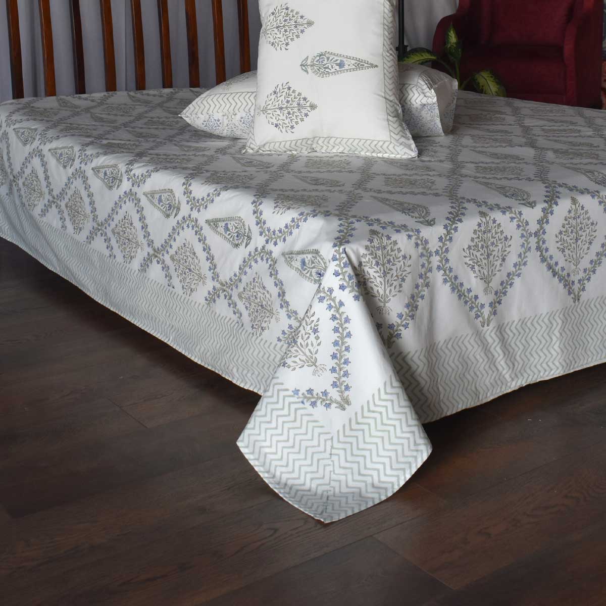 Queen Size Percale Fine Cotton Bedspread with 2 Pillow Cases 200088