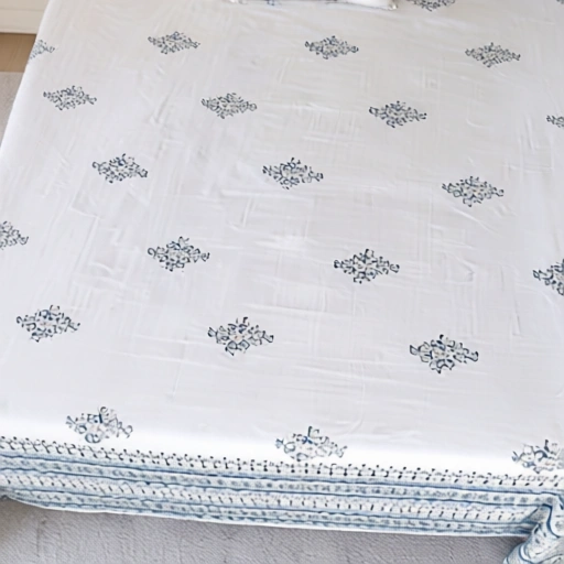 Queen Size Percale Fine Cotton Bedspread with 2 Pillow Cases 200093