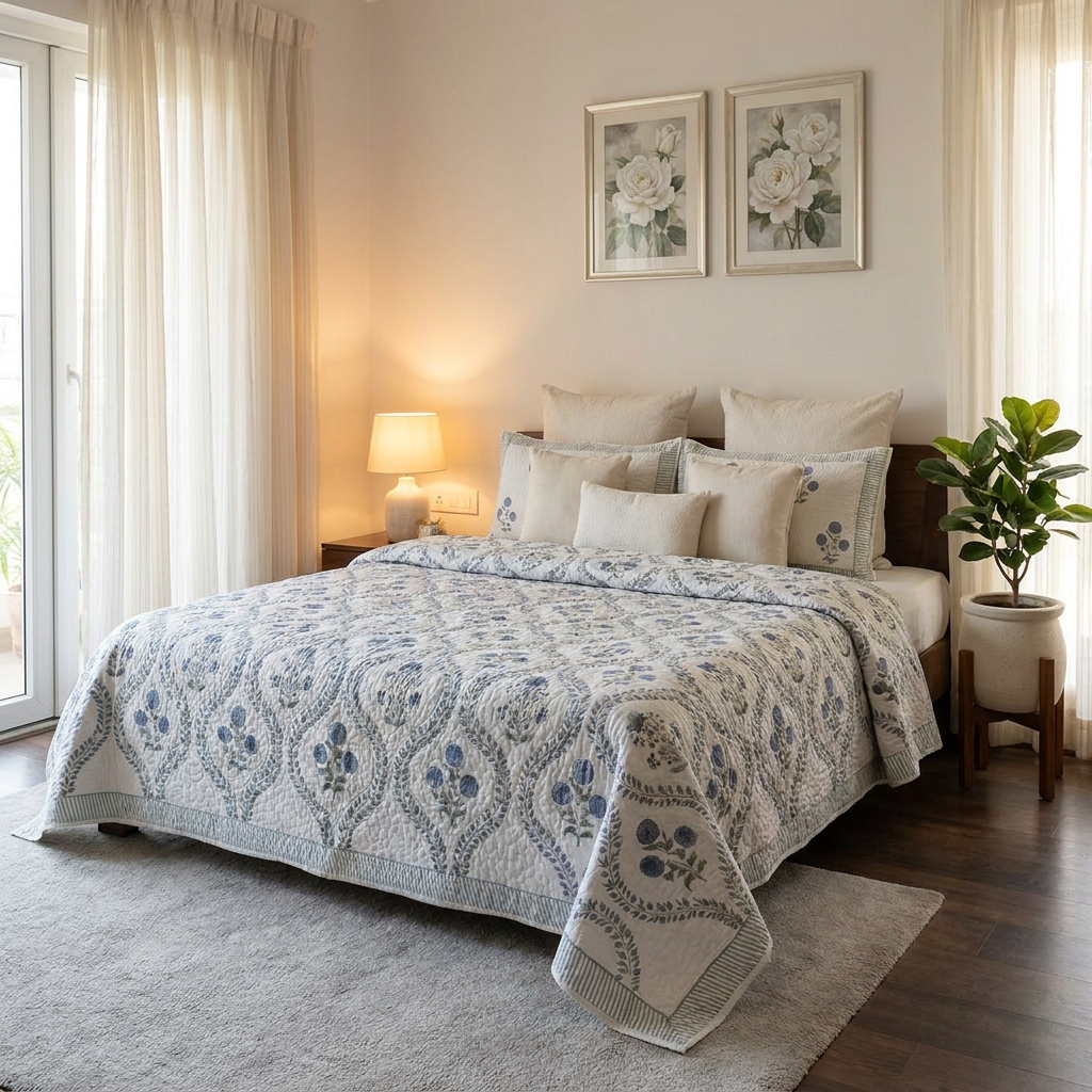 Quilted Bedspread Queen Size 202416