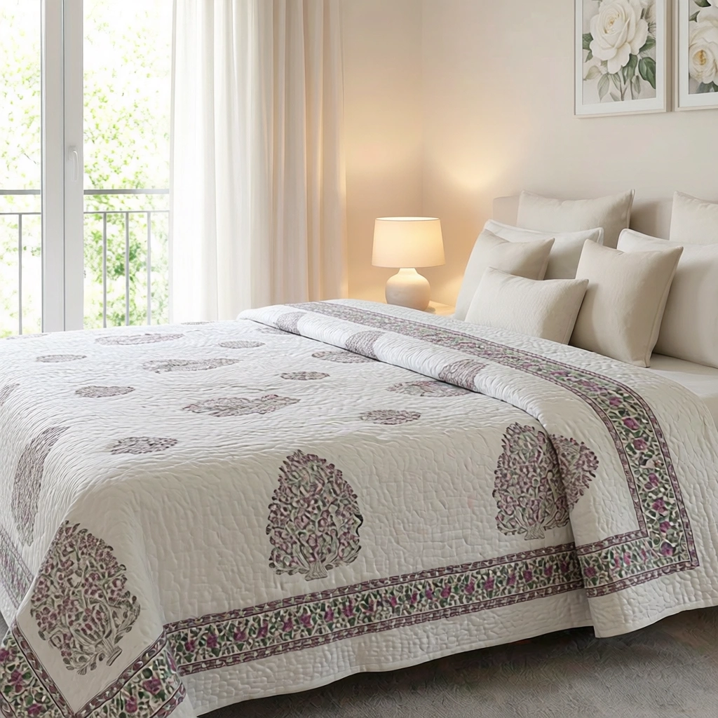 Quilted Bedspread Queen Size  202424