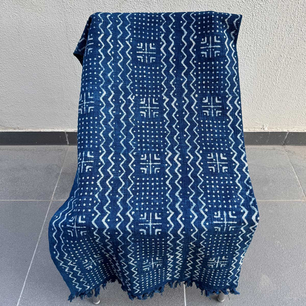 Image of Cotton Throw with Tassel 251113