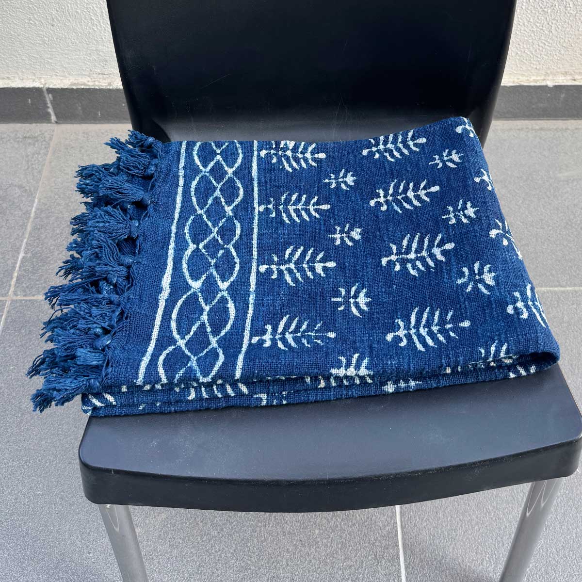 Cotton Throw with Tassel 251115