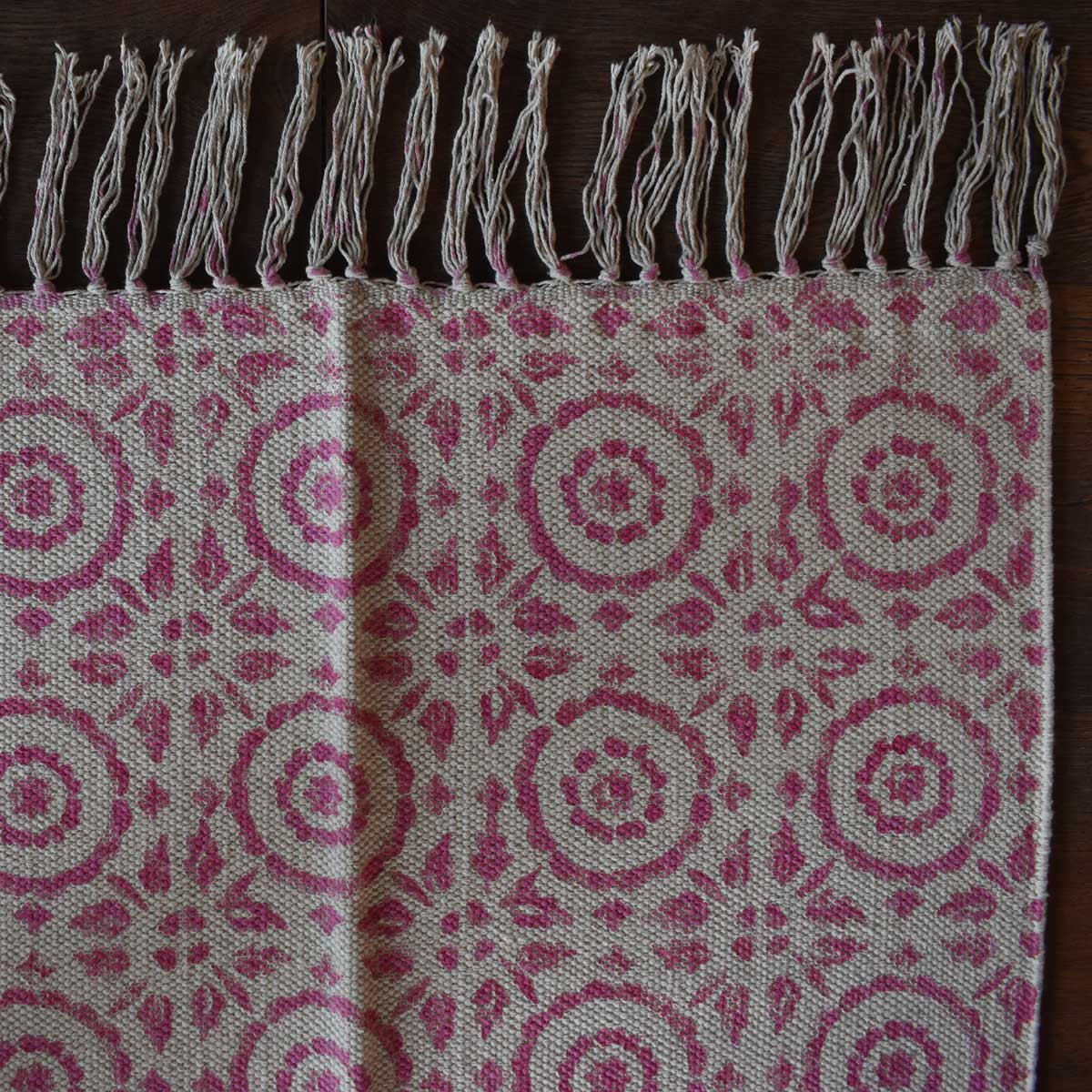 2 x 3 Feet Resist Print Hand Block Printed Cotton RUGS 260108