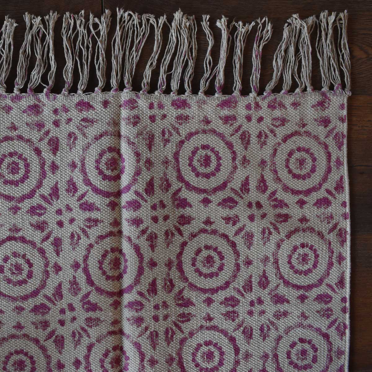 2 x 3 Feet Resist Print Hand Block Printed Cotton RUGS 260108
