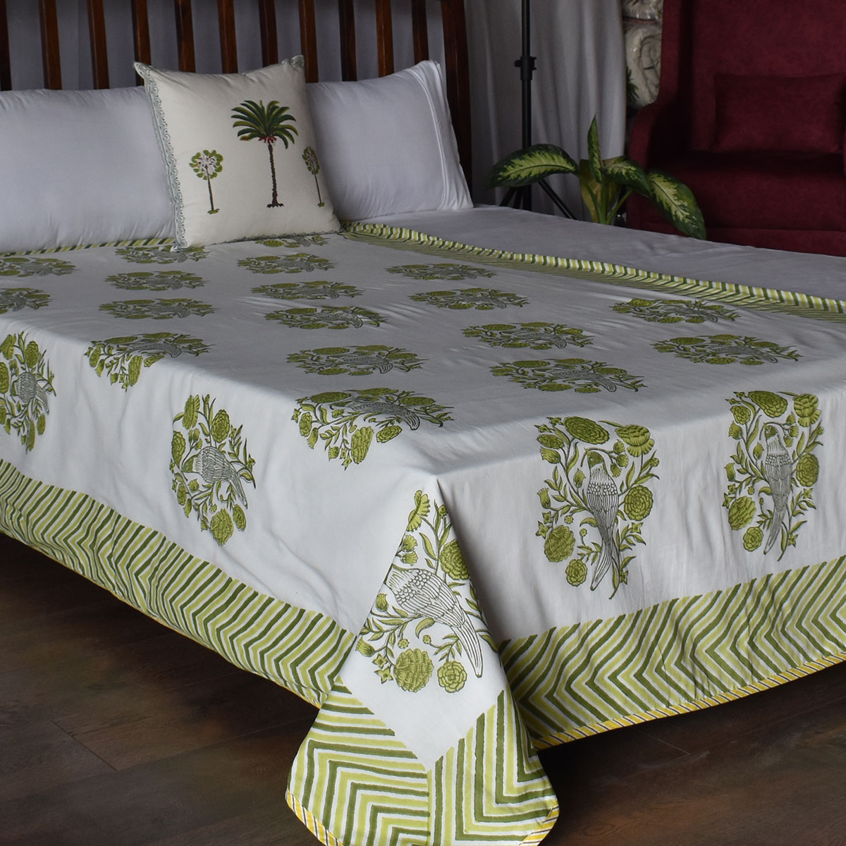 Hand Block Printed Cotton Twin Size Dohar 260511