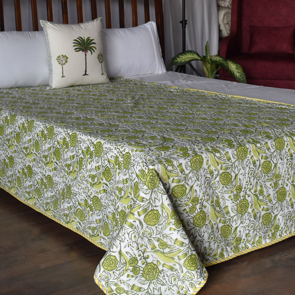 Hand Block Printed Cotton Twin Size Dohar 260511