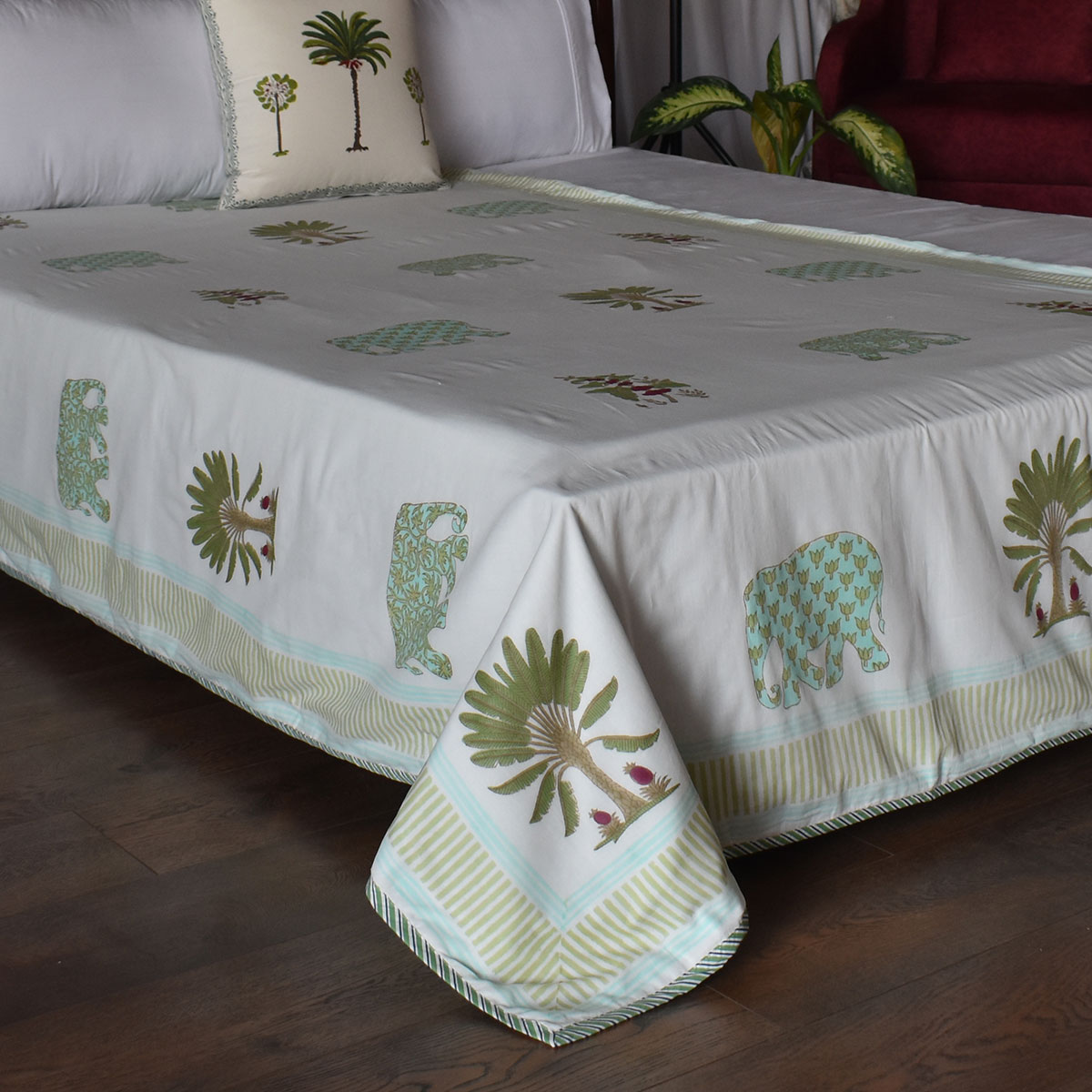 Hand Block Printed Cotton Twin Size Dohar 260516