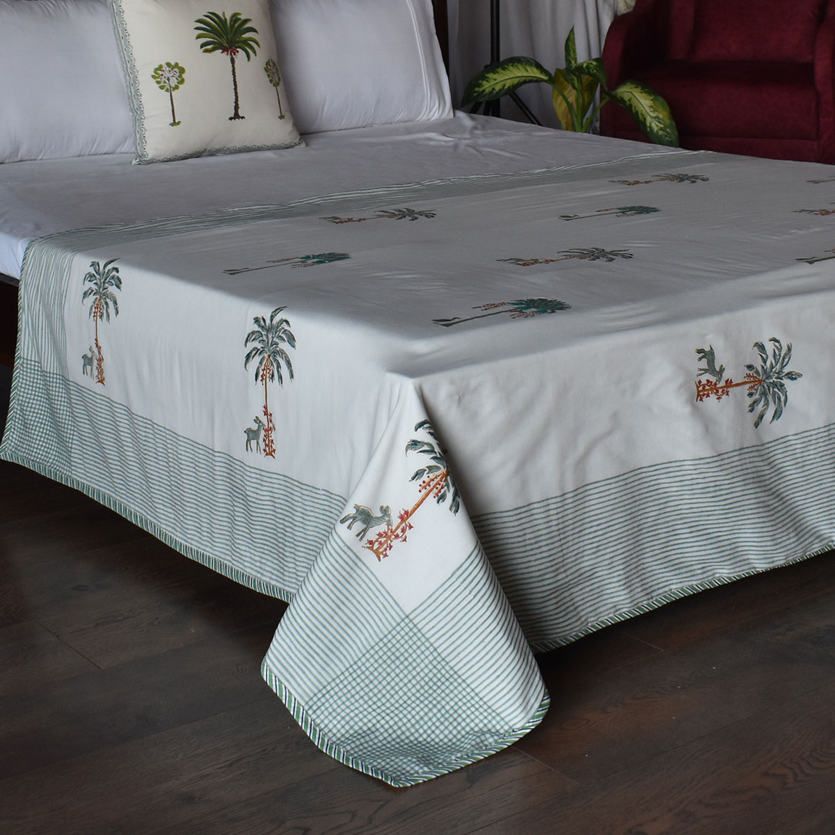 Hand Block Printed Cotton Twin Size Dohar 260520