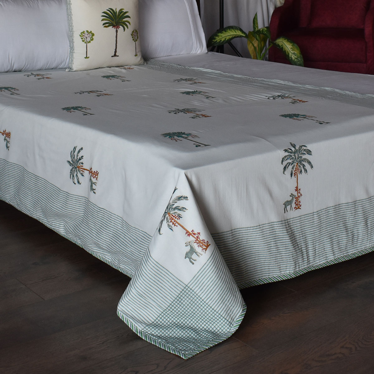 Hand Block Printed Cotton Twin Size Dohar 260520