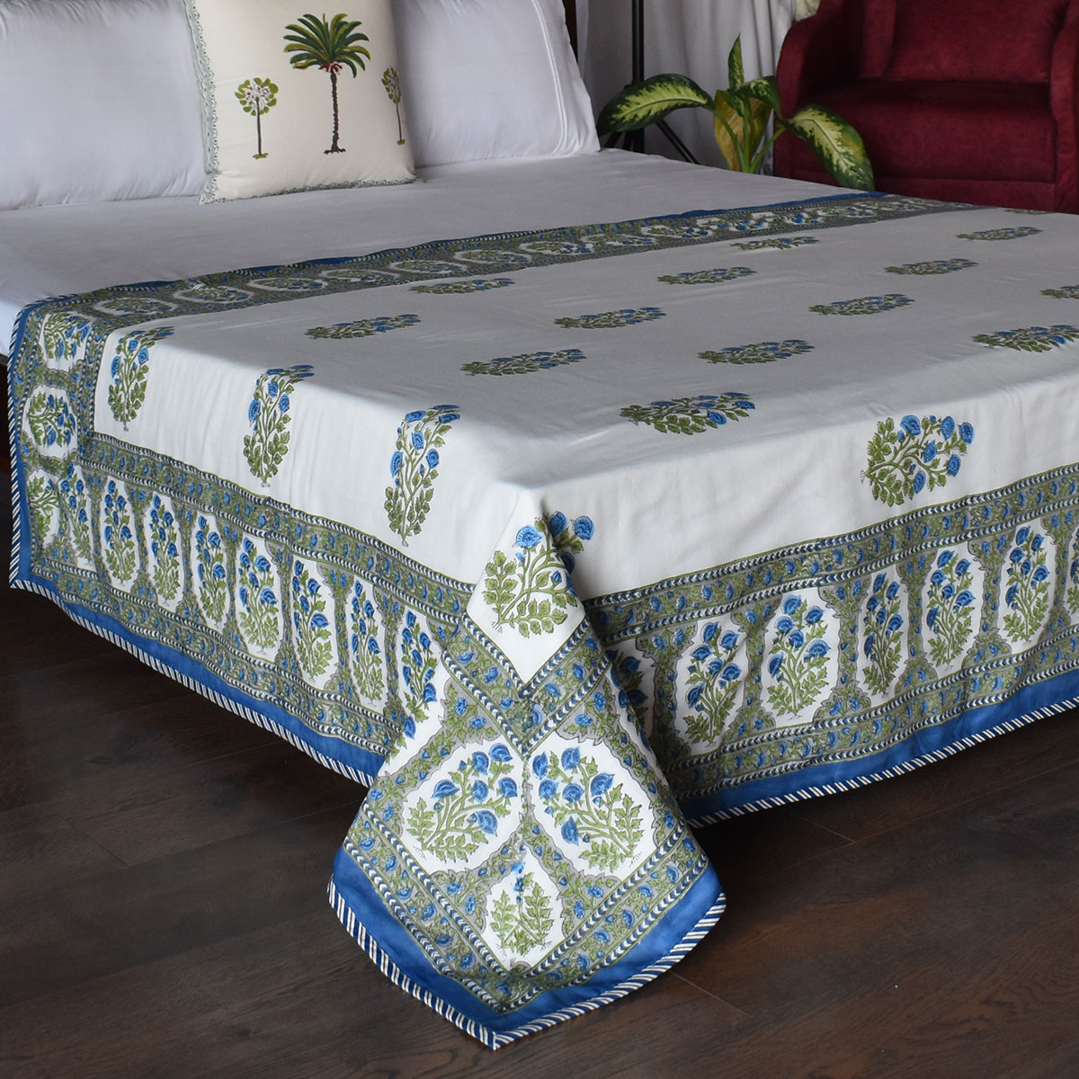 Hand Block Printed Cotton Twin Size Dohar 260521