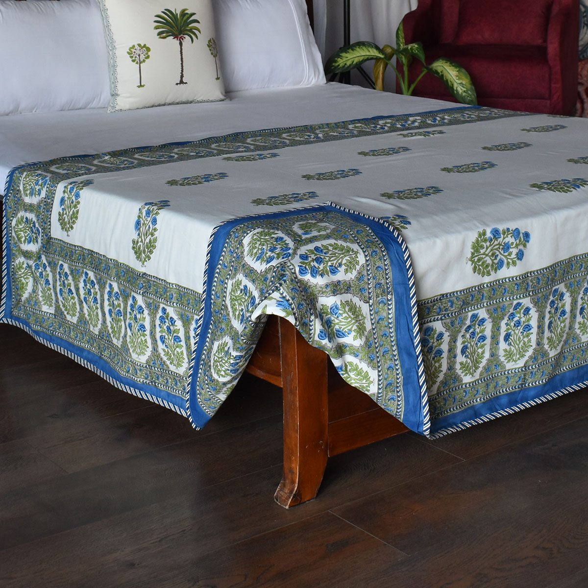 Hand Block Printed Cotton Twin Size Dohar 260521