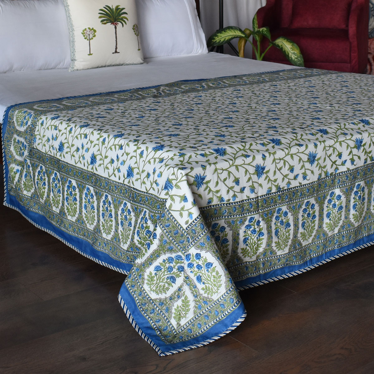 Hand Block Printed Cotton Twin Size Dohar 260521