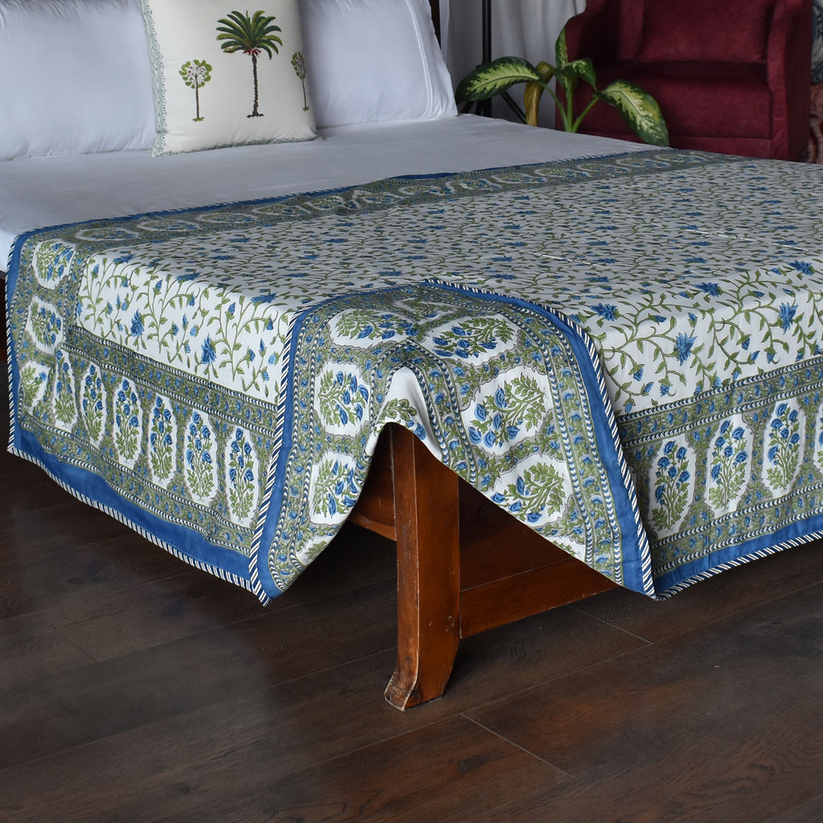 Hand Block Printed Cotton Twin Size Dohar 260521