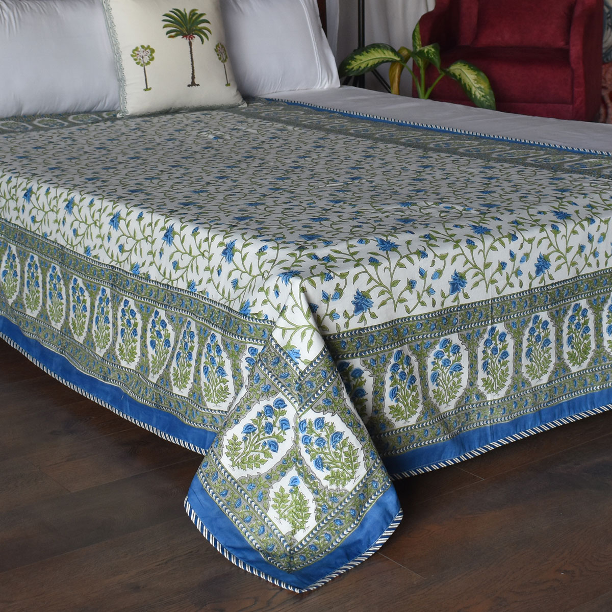 Hand Block Printed Cotton Twin Size Dohar 260521
