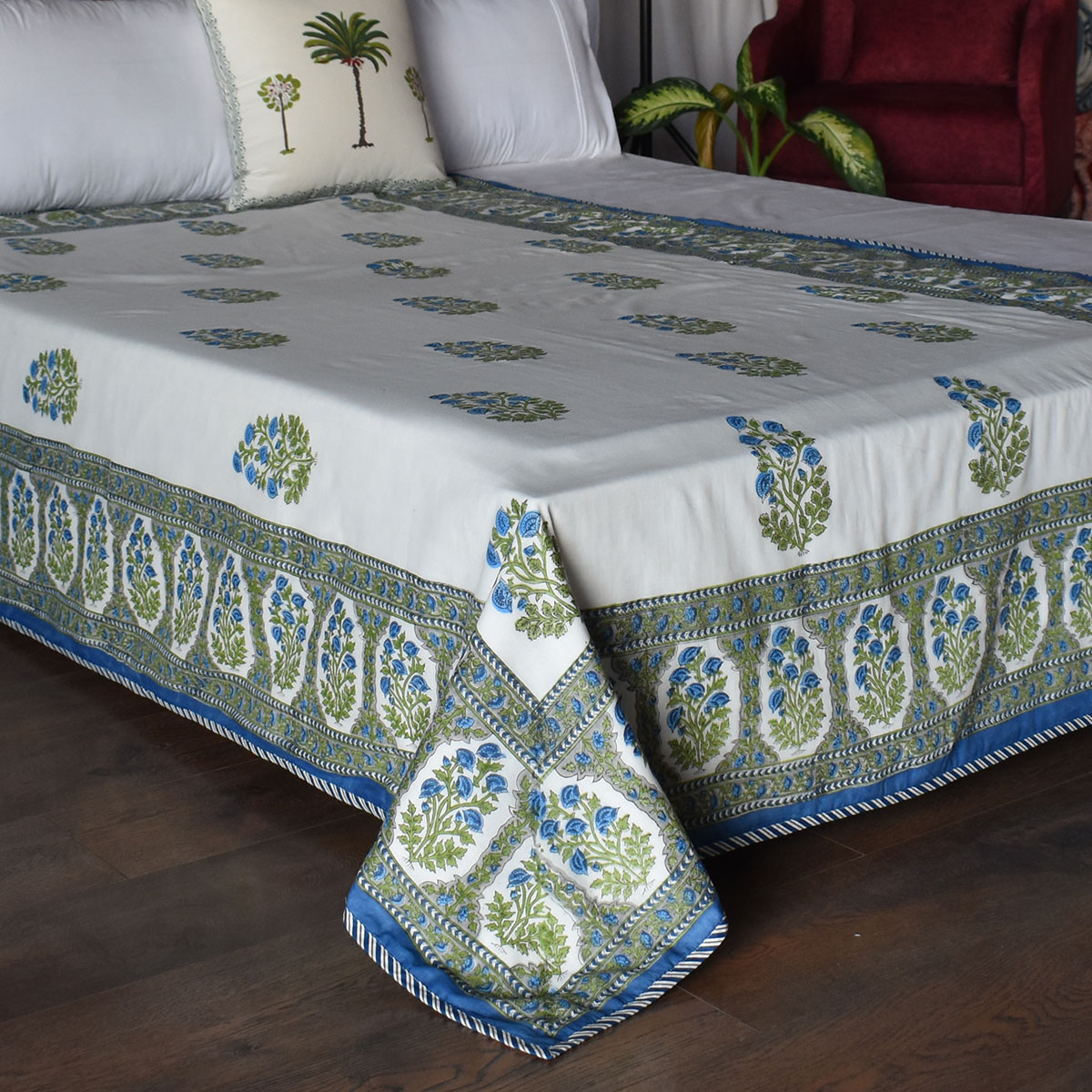 Hand Block Printed Cotton Twin Size Dohar 260521