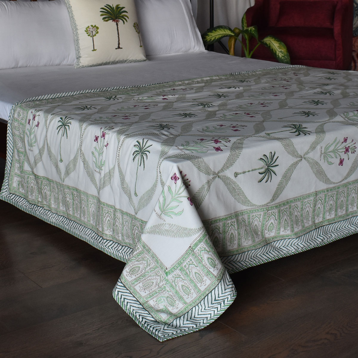 Hand Block Printed Cotton Twin Size Dohar 260522