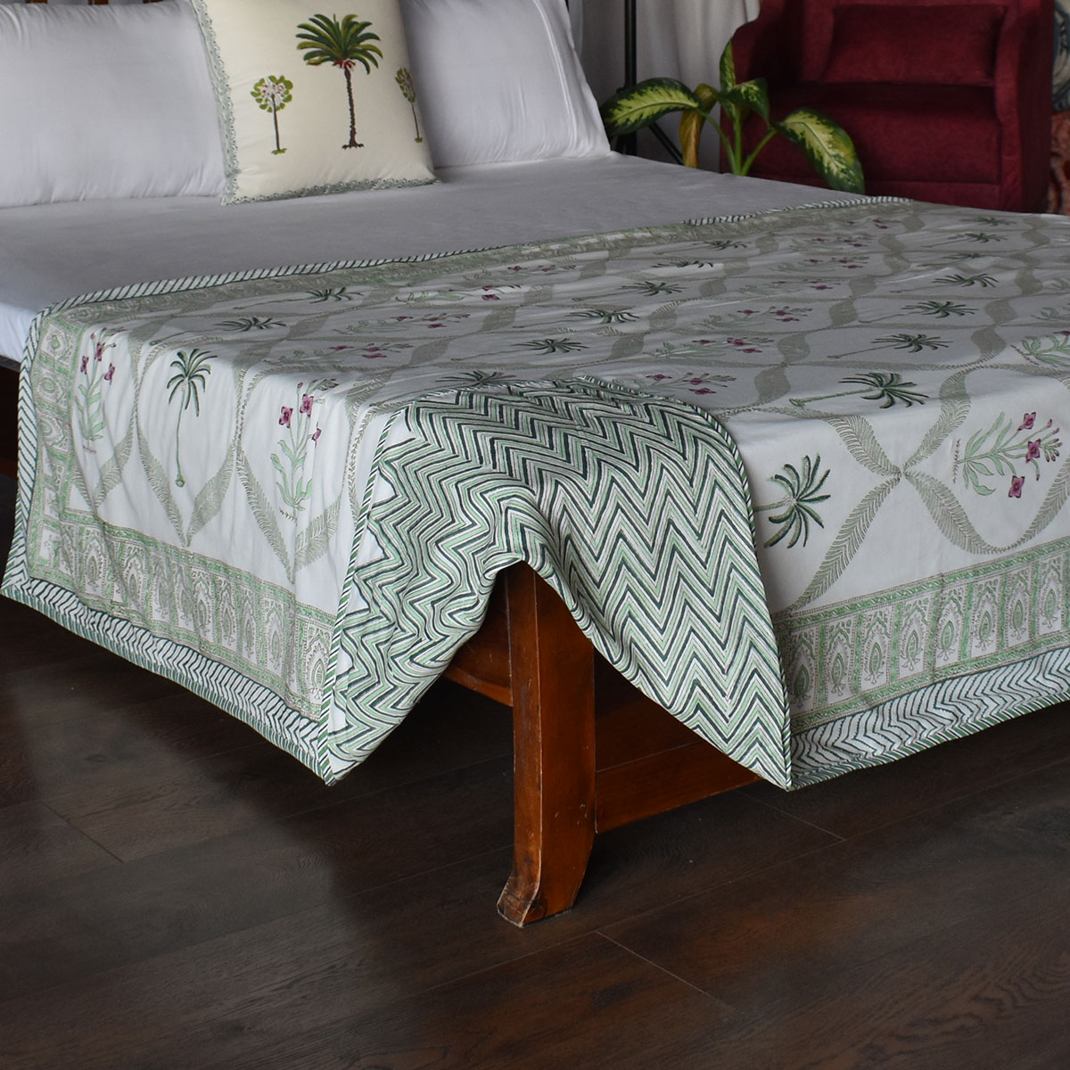 Hand Block Printed Cotton Twin Size Dohar 260522