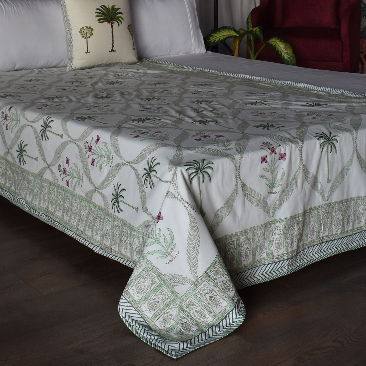 Hand Block Printed Cotton Twin Size Dohar 260522