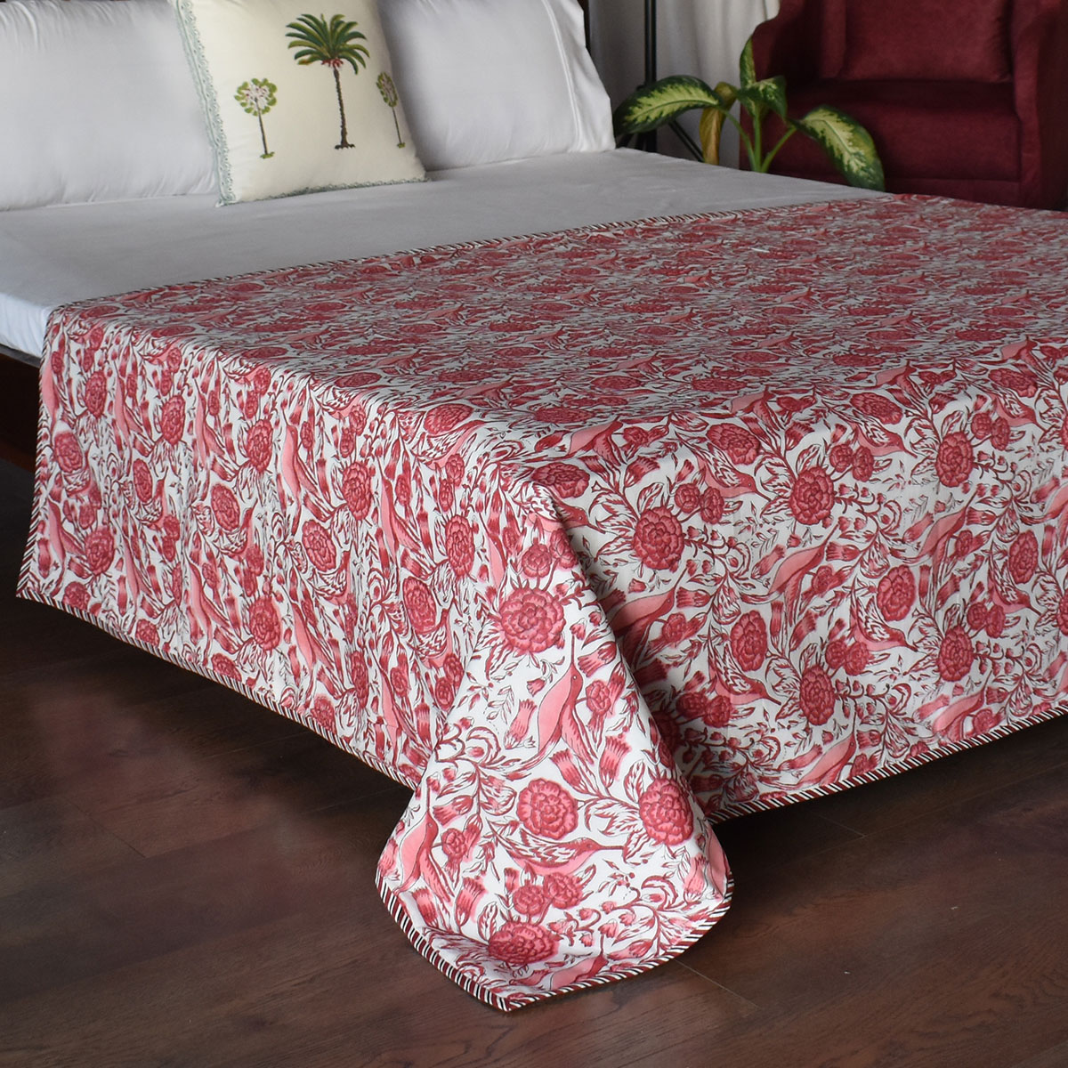 Hand Block Printed Cotton Twin Size Dohar 260523