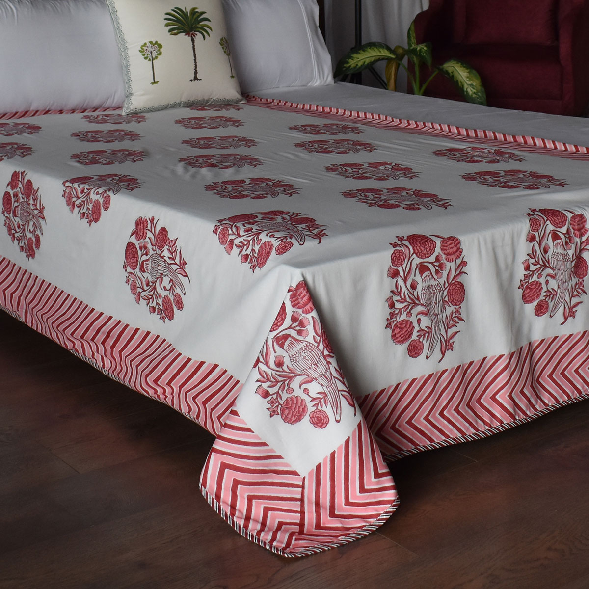 Hand Block Printed Cotton Twin Size Dohar 260523