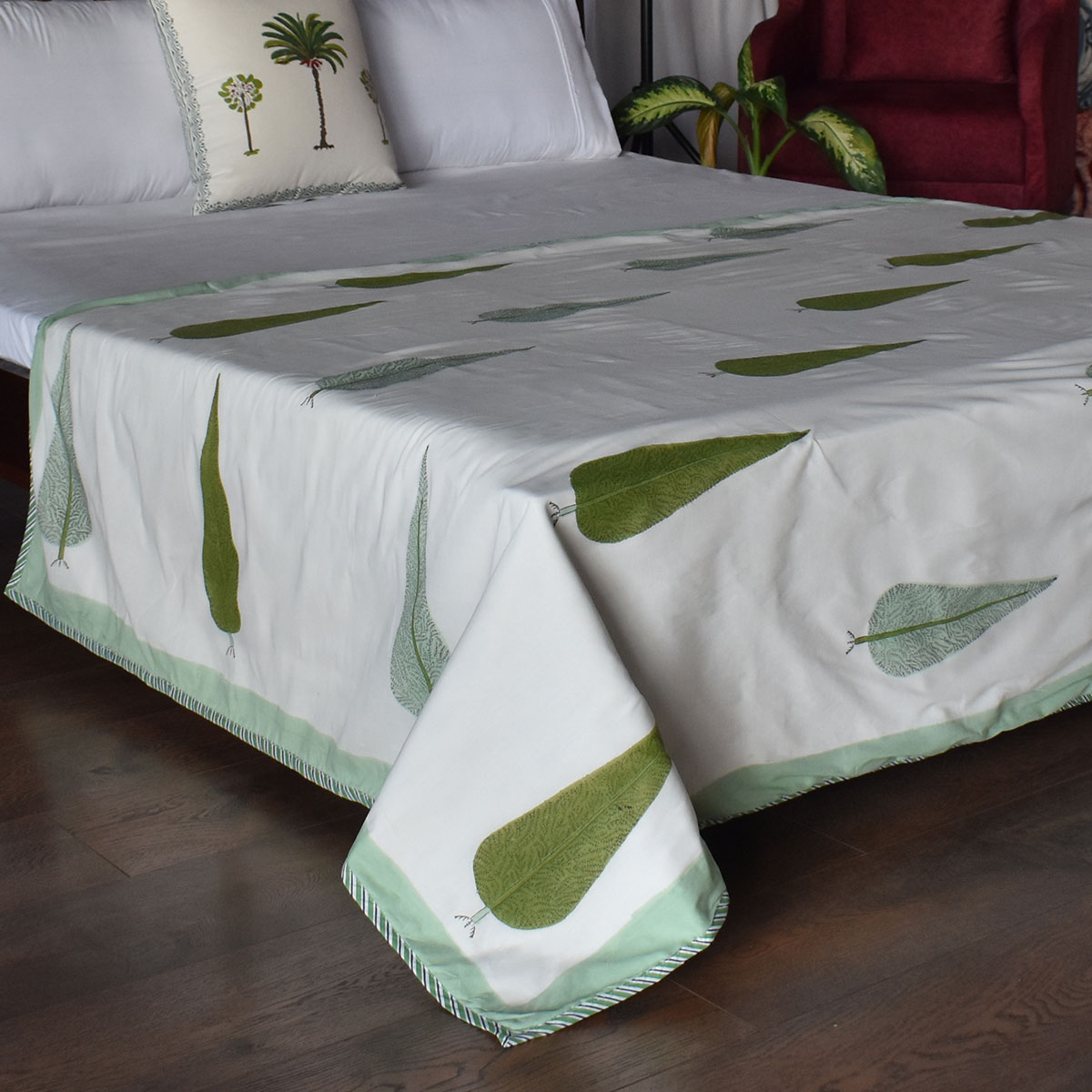 Hand Block Printed Cotton Twin Size Dohar 260524