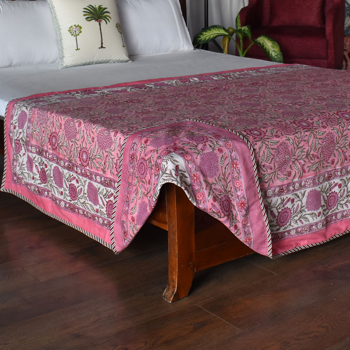 Hand Block Printed Cotton Twin Size Dohar 260525