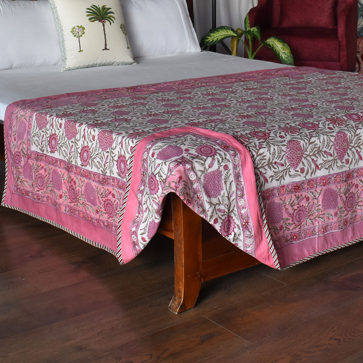 Hand Block Printed Cotton Twin Size Dohar 260525