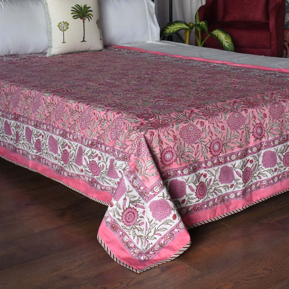 Hand Block Printed Cotton Twin Size Dohar 260525