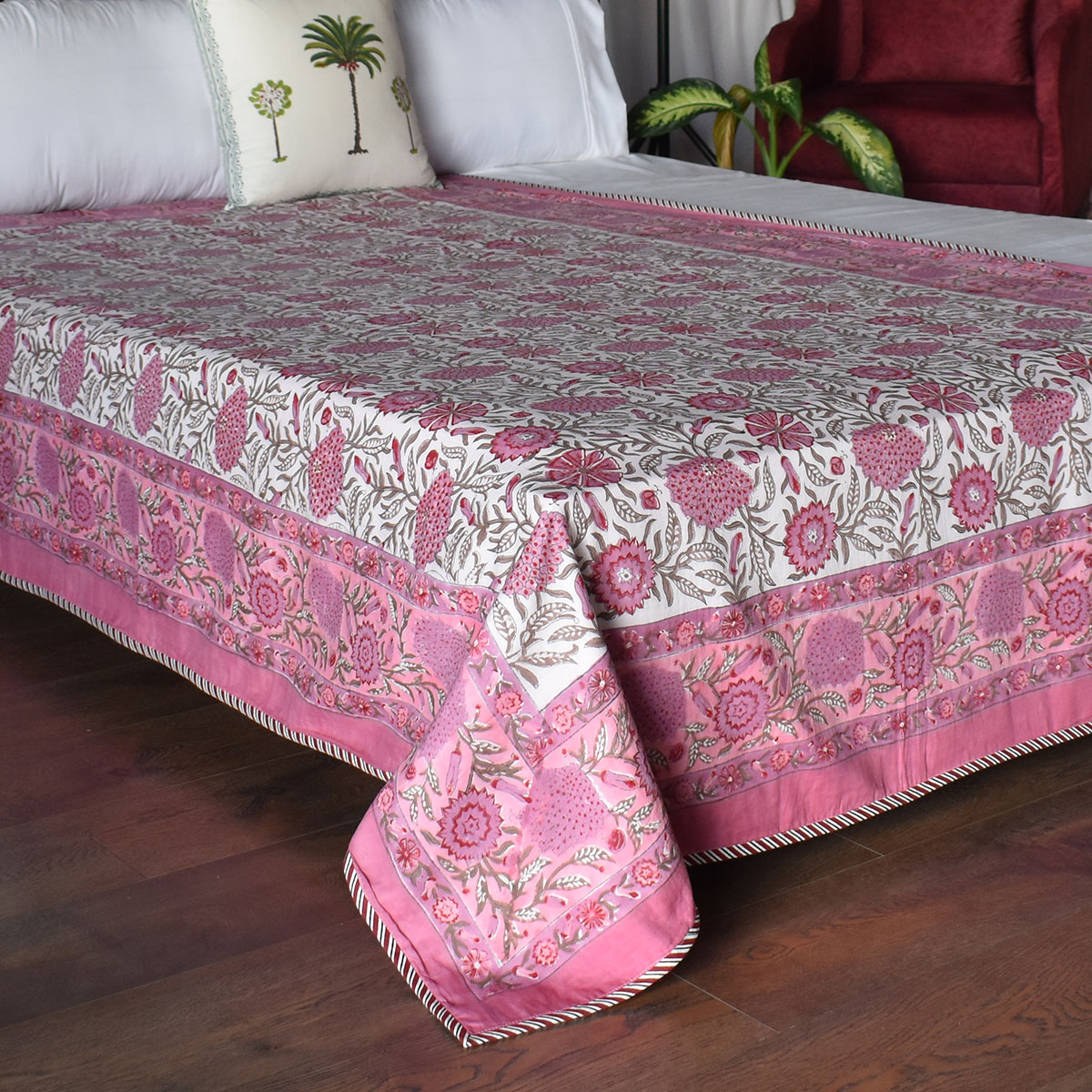 Hand Block Printed Cotton Twin Size Dohar 260525