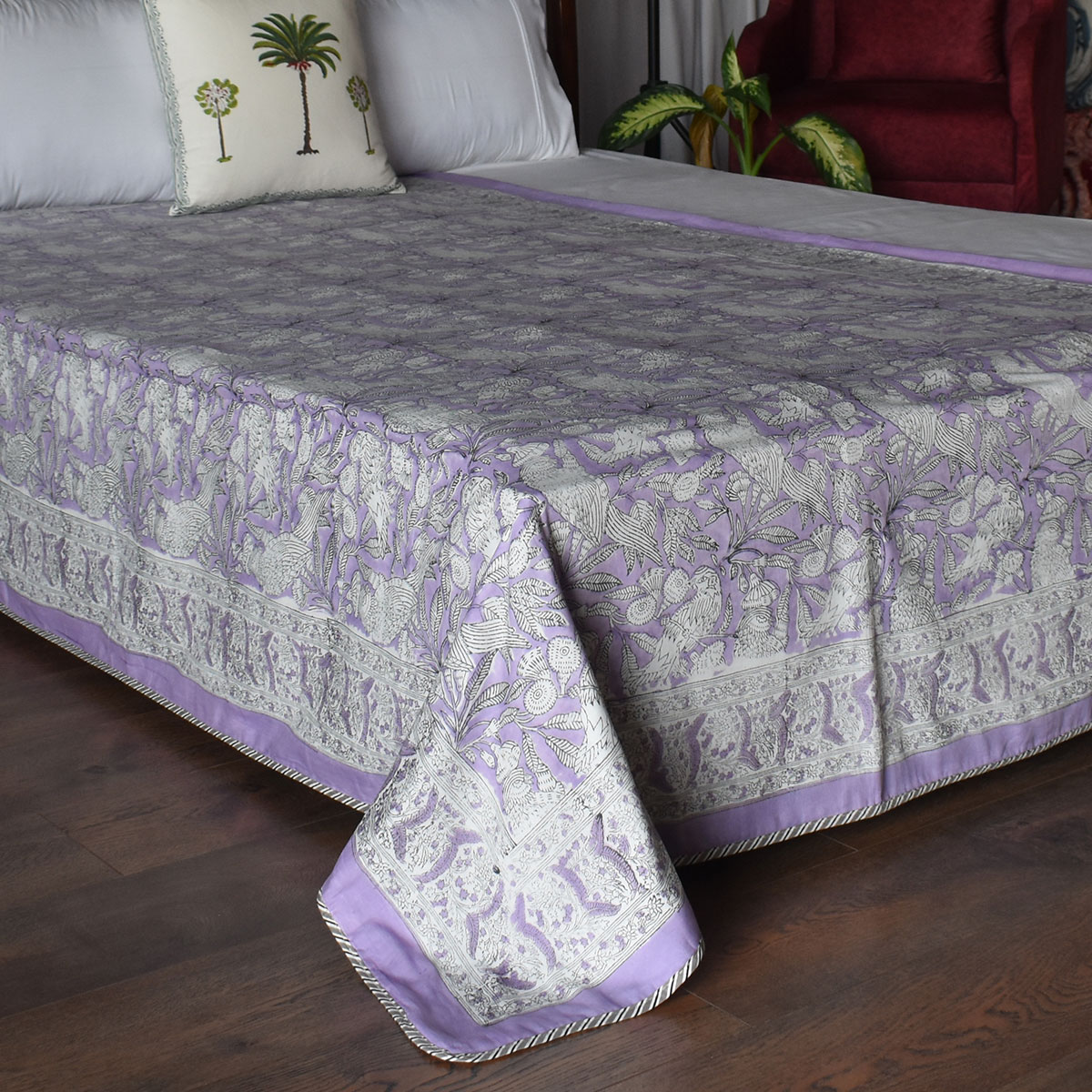 Hand Block Printed Cotton Twin Size Dohar 260527